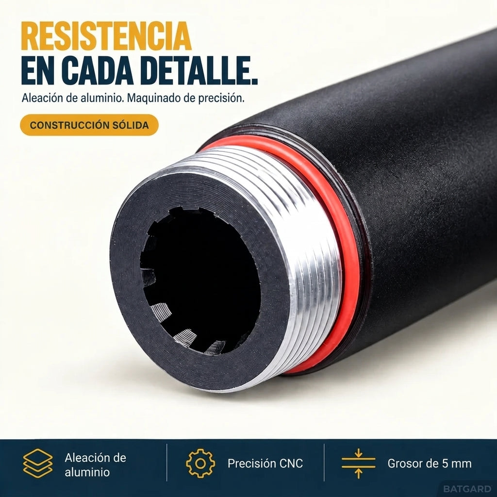 BATGARD Bate-Linterna 2 en 1 de Aluminio