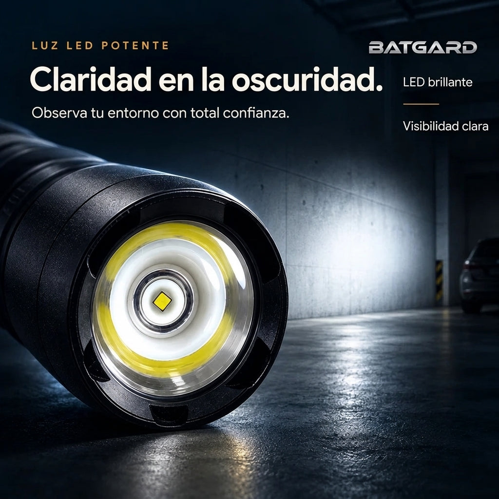 BATGARD Bate-Linterna 2 en 1 de Aluminio